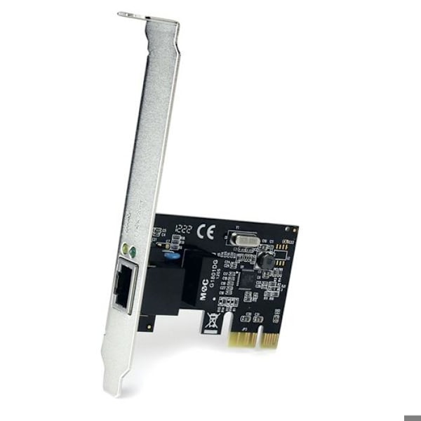 1-ports Gigabit Ethernet PCIe nätverkskort - PCI Express till RJ45 adapterkort - ST1000SPEX2