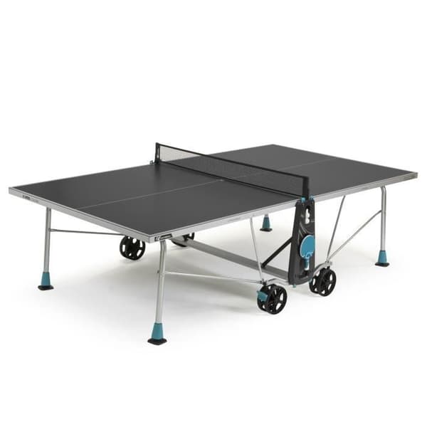 Utomhus pingisbord - CORNILLEAU - 200X Utomhus - Grått bord - Utomhus - Fällbart med hjul Grå