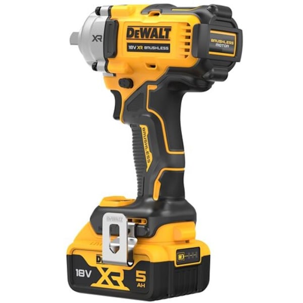 Kompakt 1/2" slagskruvdragare XR 18V borstlös - DEWALT - med 2 stycken 18V 5.0Ah batterier - laddare - förvaringslåda - DCF892P2T-QW