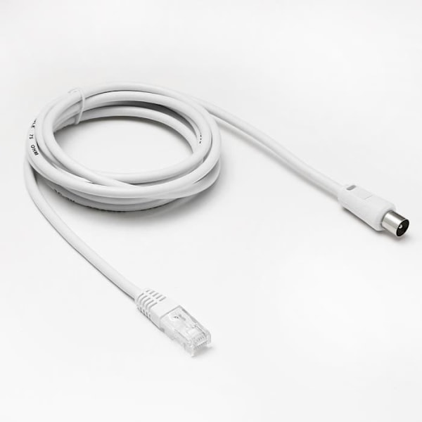 RJ45-hane till koaxial-hane - D2 Diffusion - 2.00m - CAT 6 - Diameter 9.52mm - 10 års garanti