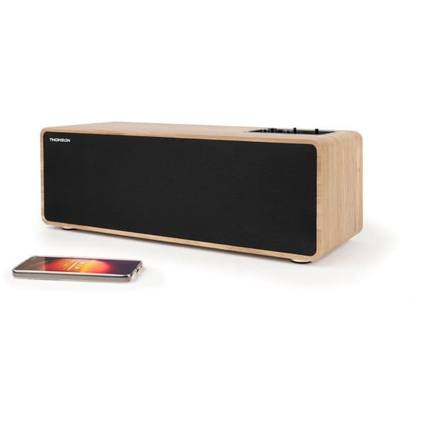 Bluetooth-högtalare - THOMSON - Trä och svart trä och svart