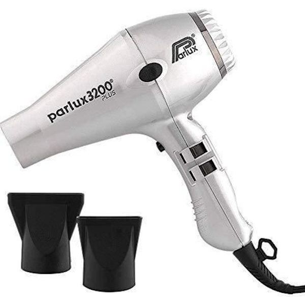 PARLUX 3200 Plus Hårtork Silver - Grå - 1900-2100 W - Luftjonisator Silver