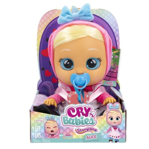 IMC TOYS - Doll Dressy Alice - CRY BABIES - 81956 Vit