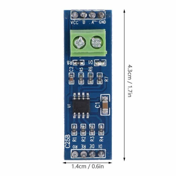 Fafeicy - Fafeicyveokba1768 - 5PCS MAX485 RS-485-modul för TTL till RS-485-modul för Ar-duino Raspberry pi, modul