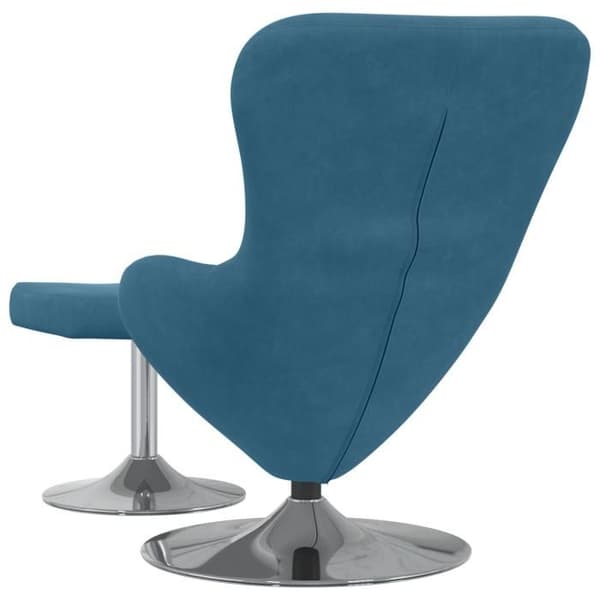 Fåtölj - Ägg - Blå sammet - 1 plats - Nutida design Blå
