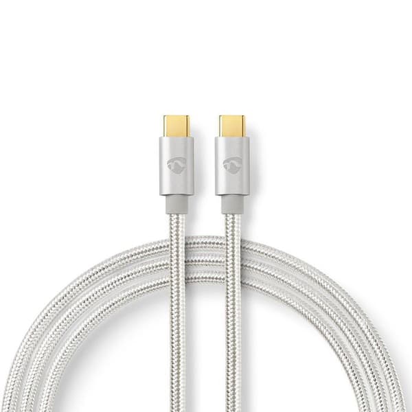 USB 3.1-kabel (Gen2) - NEDIS - Typ - Färg Grå - Multimediaanslutning - Multimediautrustning