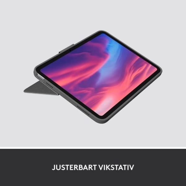 Tangentbord för Logitech pekskärmsplatta - 920-011440 - Combo Touch för iPad (10:e generationen) - Pan Nordic Layout (QWERTY)