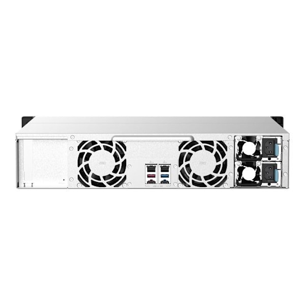 QNAP TS-1273AU-RP-8G 12-fack 12-fack rackmonterad NAS AMD Ryzen V1000 series V1500B 4C/8T 2.2GHz 8GB DDR4 RAM 2x2.5GbE LAN tillval