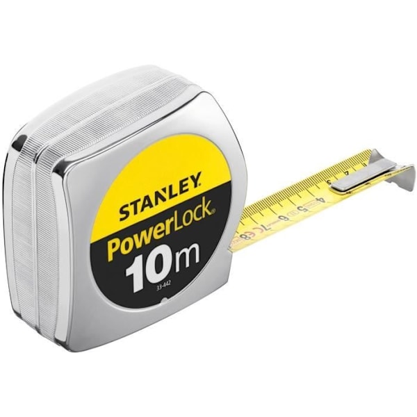 Mått - STANLEY - 1-33-442 - 10 m x 25 mm - Powerlock Classic ABS Gul