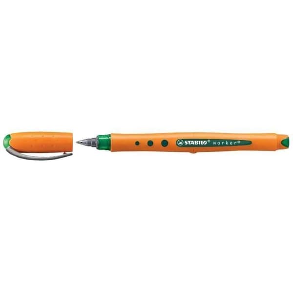 Rollerpenna - STABILO - Bionic Worker Fine - Grön - Spets 0,3mm - Flytande bläck Grön