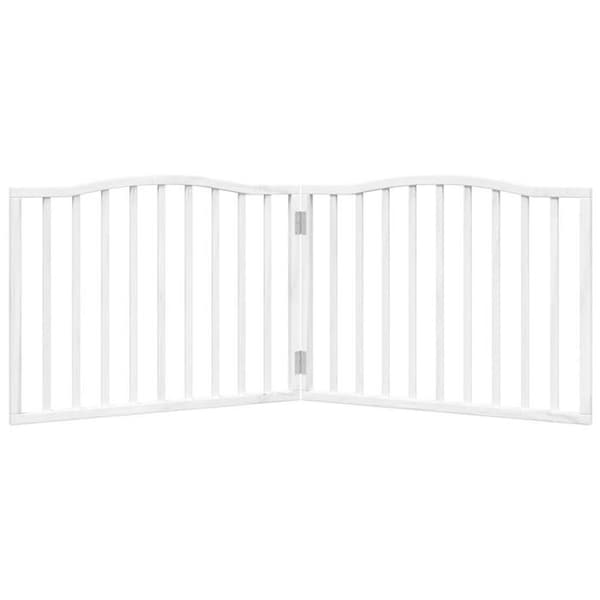 vidaXL Fällbar hundgrind 2 paneler 160 cm poppelträ 352216