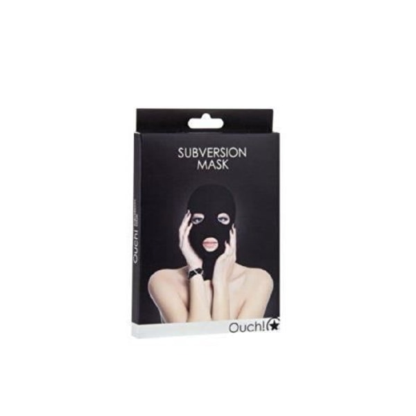 Subversion Mask - Aj! - Svart - Huva med 3 hål - Bekväm - Lätt tyg