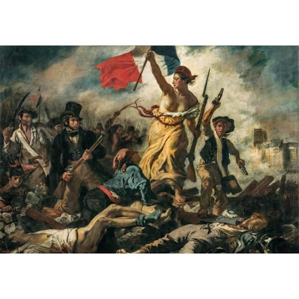 Pussel Compact 1000 bitar: Delacroix - Frihetsledande människor