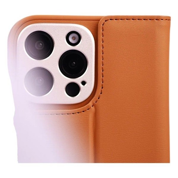 Moshi Overture MagSafe - 3-i-1 läderfodral för iPhone 16 Pro Max (Karamellbrun)
