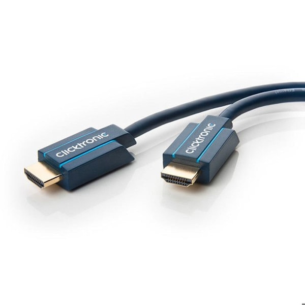 Lågspänningskontakt Clicktronic - 70301-GB - 70301 Casual High Speed HDMI-kabel med Ethernet, 1m längd