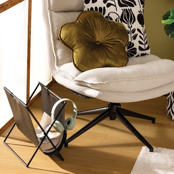Porte-revue "Twis" svart 37x35x22cm - Atmosphera inredningsdesigner - Svart Svart