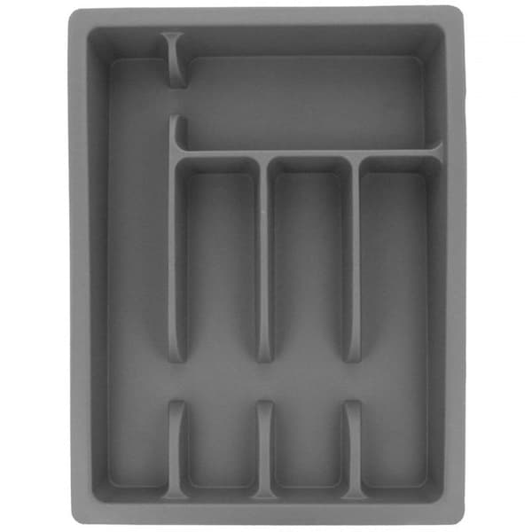 Bestickorganisatör - BB2615 - Utsträckbar 28,5–47 cm - Grå - 37,5x6,5 cm Grå