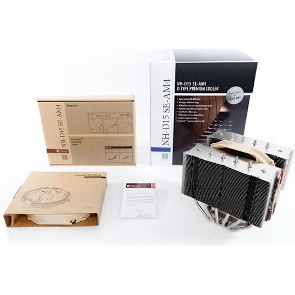 Noctua Ventirad NH-D15 SE-AM4-processor - 2x 140 mm - AMD AM4-kompatibilitet