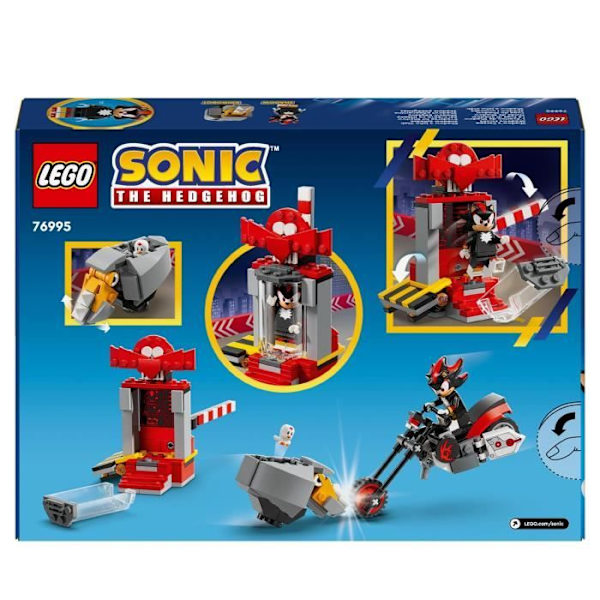LEGO® 76995 Sonic The Hedgehog Shadow Escape, Motorcykelleksak, Sonic Video Game Character Minifigures Flerfärgad