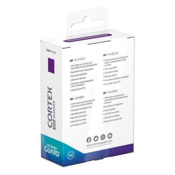 Spelaccessoar - ULTIMATE GUARD - CORTEX - 100 fickor - Lila - Hög klarhet Violett