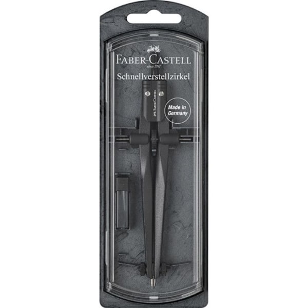 Kompass - Faber-Castell - Stream 2019 - Snabbjustering - Modern design - Grå färg