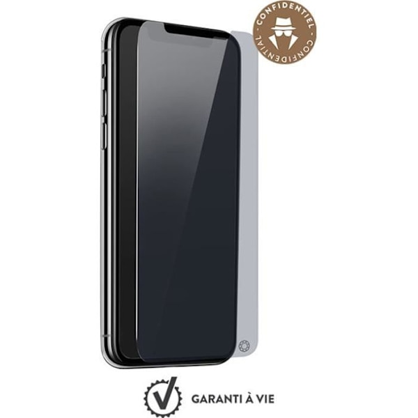 Skärmskydd - Force Glass - iPhone XS Max - Härdat glas - Installationssats - Anti-repa Rök