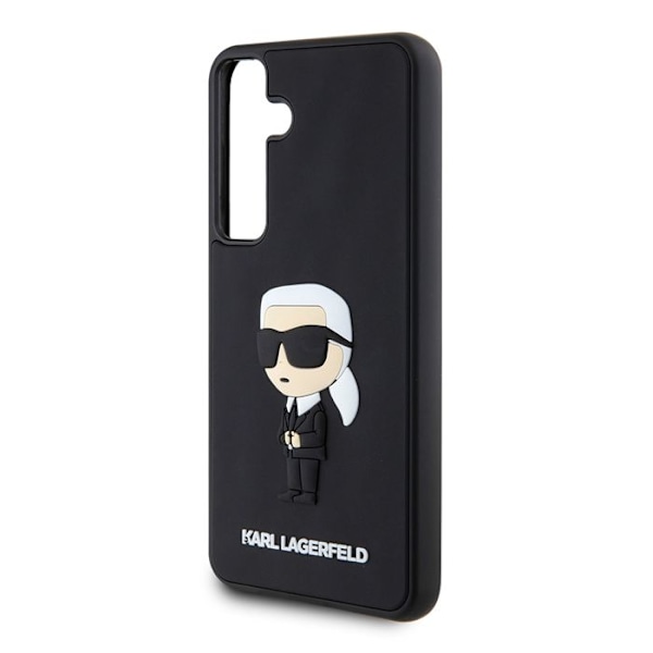 Coque för Samsung Galaxy S24 Plus - Karl Lagerfeld Design 3D (KLHCHCS24M3DRKINK) - Gummi Ikonik