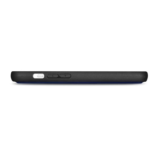 2-i-1 plånboksfodral i läder för iPhone 14 Plus, RFID-skydd, blå