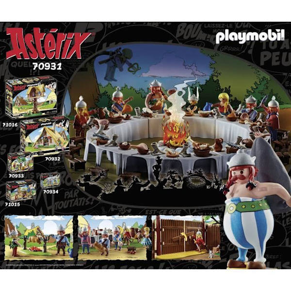PLAYMOBIL 70931 Byns bankett, Asterix, Seriefigurer, Från 5 år Flerfärgad