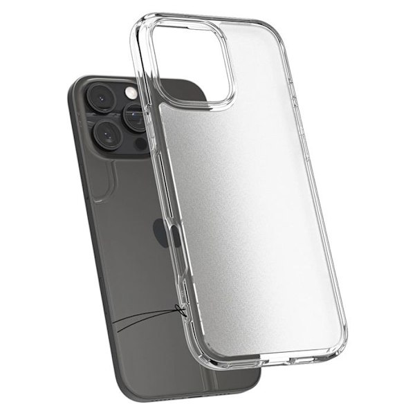 Skyddsskal - Spigen - iPhone 16 Pro - Frostklar - Halvstyv - Elegant Frost klart