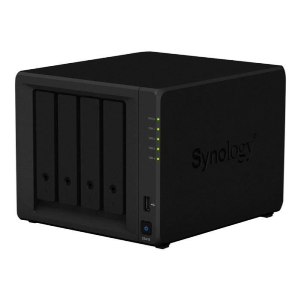 Synology Disk Station DS418 4-Bay NAS-server 32TB HDD 8TB x 4 RAID 0, 1, 5, 6, 10, JBOD RAM 2GB Gigabit Ethernet-DS418-32TB-IW