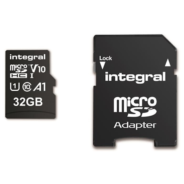 INTEGRALT MINNE Micro SDXC 32GB High Speed 100MB/s överföringshastighet