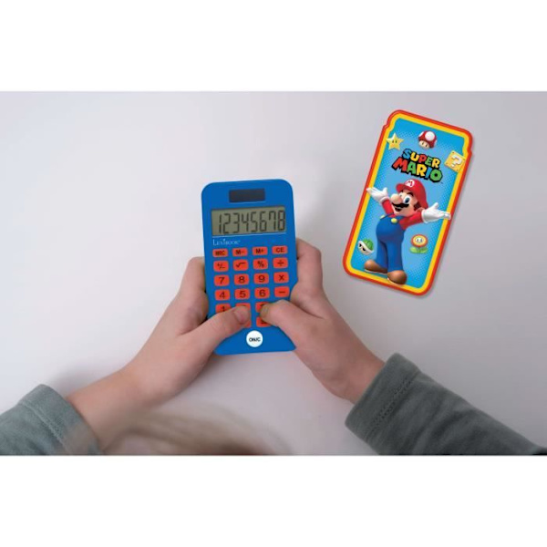 Fickräknare - Super Mario - 8 siffror - Solskyddsmedel - Skyddsöverdrag - Ekologiskt
