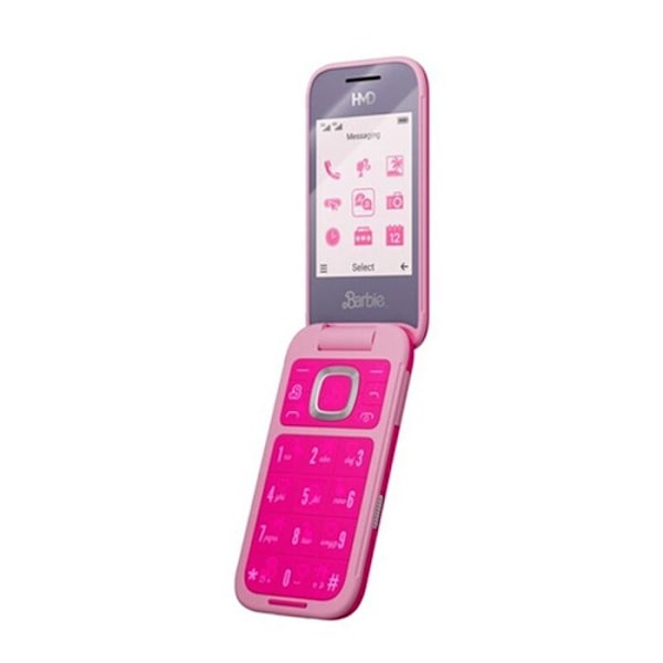 Barbie-telefon - Mattel - HMD - Clamshell-format - Dubbel display - Anti-stress rosa