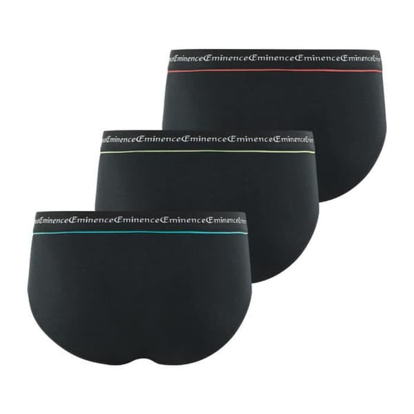 Förpackning med 3 Affärshorts för män Svart Svart M