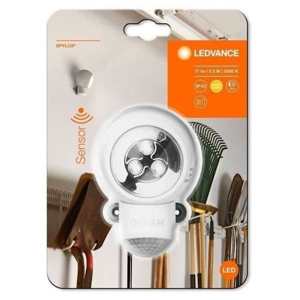 LEDVANCE Spylux LED Sensor Nattljus - Vit Vit
