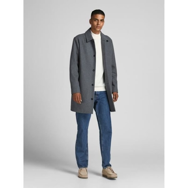 Pullover - Jack & Jones - Basic - Hög krage - Vit - Man Vit jag