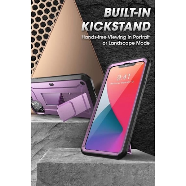 Coque iPhone 12 Pro Max 5G 2020 6,7 Tum Violet SUPCASE Unicorn Beetle Pro
