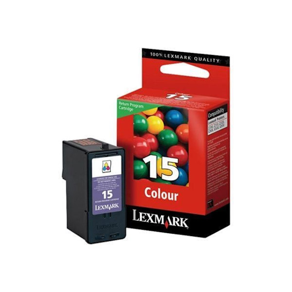 Lexmark N°15 cyan, gul, magnetisk bläckpatron...