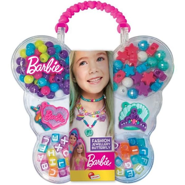 Smyckeslåda - LISCIANIGIOCHI - Barbie Fjäril - Från 8 år Rosa