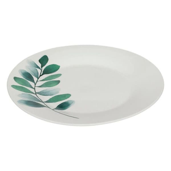 Table Service 18 Delar "Växt" 26cm Vit Vit