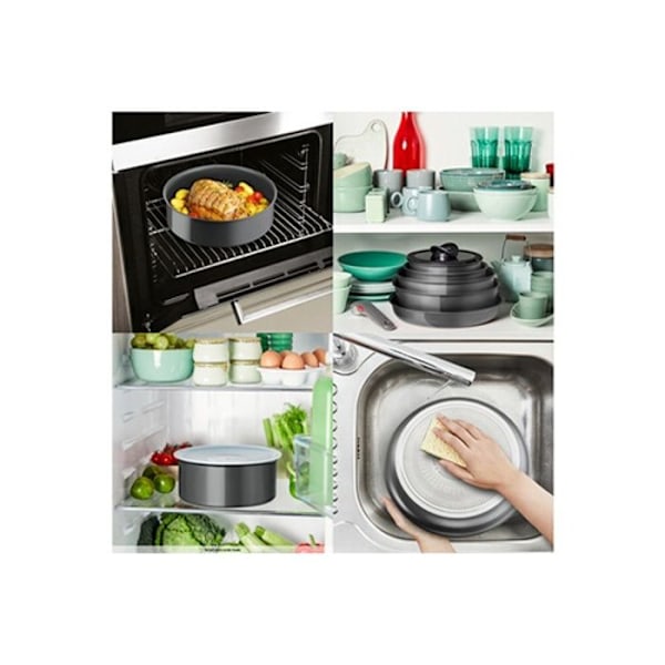 Gratängform - Tefal - Ingenio Renew L2603002 - 20 cm - Grå - Non-stick keramik Grå