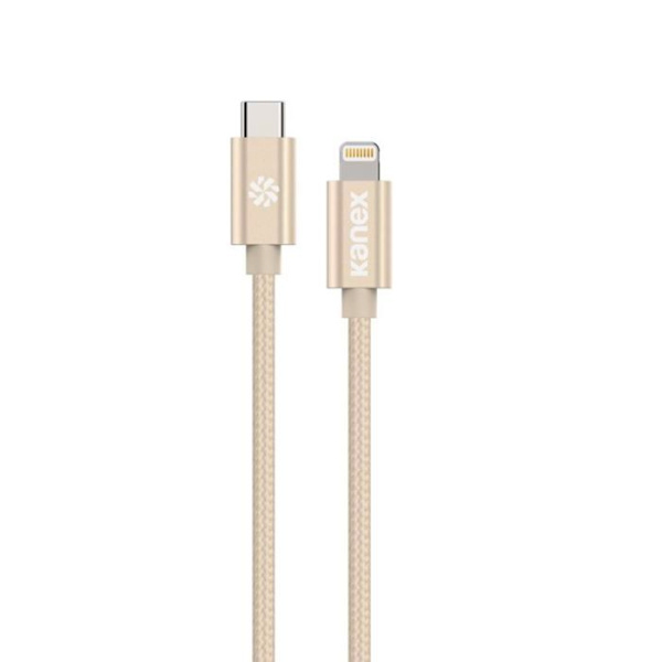 Kanex Premium DuraBraid USB-C till Lightning-kabel (guld)