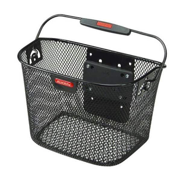 Främre korg KLICKFIX MINI Svart - Landsvägscykel - Blandat - KlickFix fästsystem - Mått 290x200x190mm Färg(er): Svart