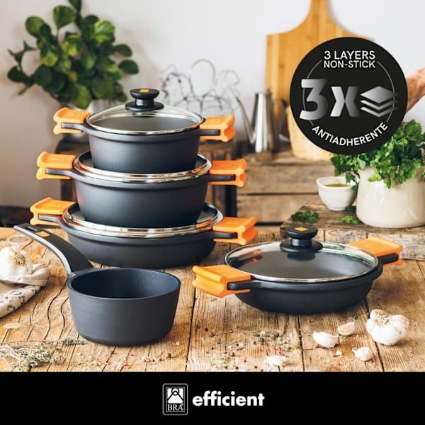 BRA-batteri Contemporain 5 delar - Effektiv Naranja