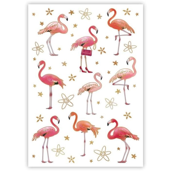 Quire vykort - 2342 - Vykort med Flamingotema