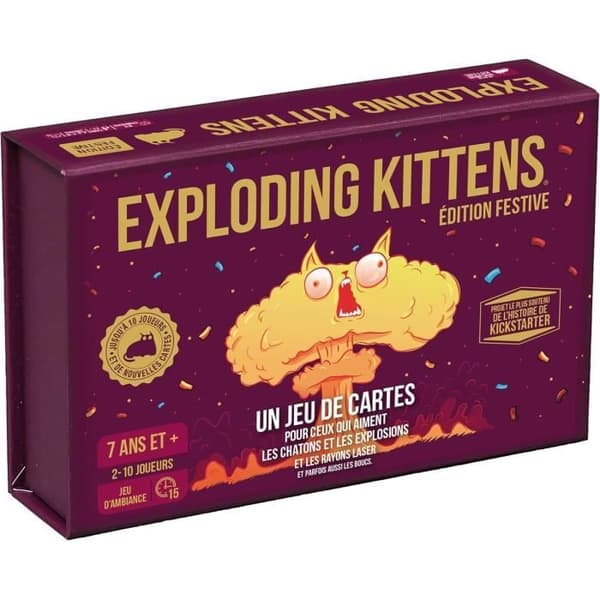 Festspel - ASMODEE - Exploding Kittens: Festive Edition - För vuxna - Längd 15 min