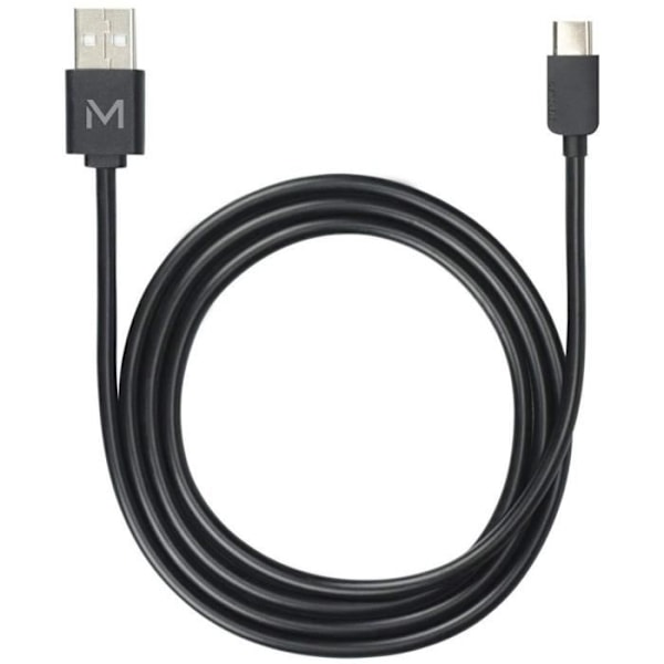 MOBILIS USB-kabel - USB-C (M) till USB (M) - USB 2.0 - 1 m - Svart