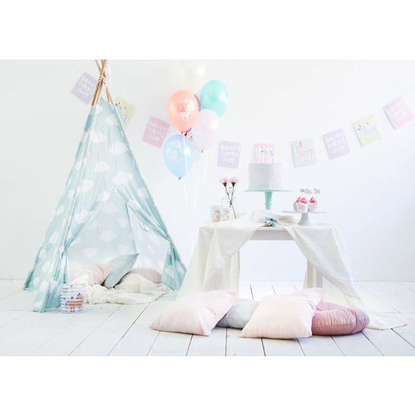 Set med dukar Folat - 68337 - Dukar Färgläggning Unicorns - Regnbågar - 6 delar, Multifarben, Mittel