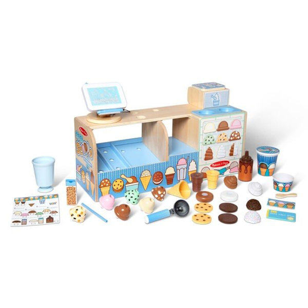 Köpman - köpman Melissa - doug - 30607 - Glassbar i trä med roliga bollar